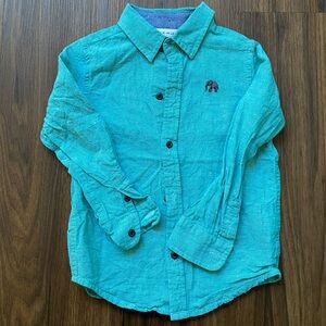 Janie and Jack | Teal button up Shirt
